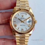 Noob Factory V3 Replica Rolex Day-Date 2 President Yellow Gold Watch-Swiss 3255 Movement